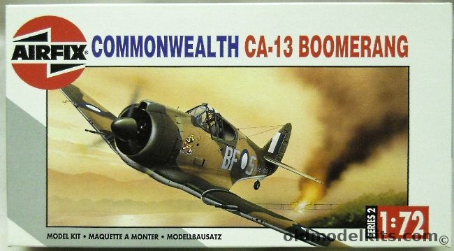 Airfix 1/72 Commonwealth CA-13 Boomerang - No. 5 Sq RAAF Bougainville 1944 / No. 4 Sq RAAF New Guinea 1943, 02099 plastic model kit